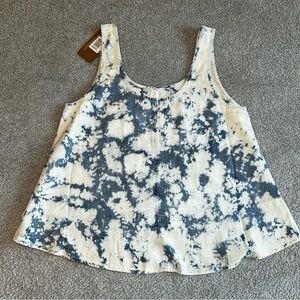 Porter Blue WABI SABI CROP TANK